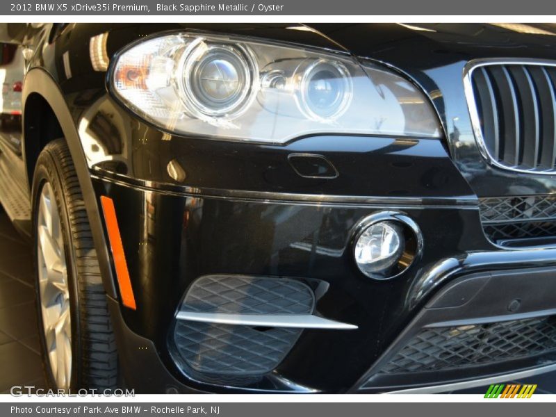 Black Sapphire Metallic / Oyster 2012 BMW X5 xDrive35i Premium
