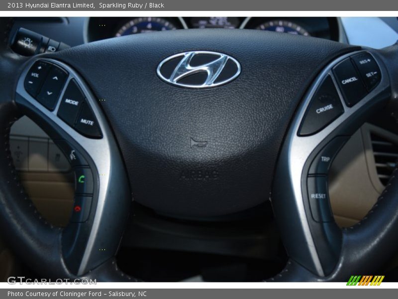 Sparkling Ruby / Black 2013 Hyundai Elantra Limited