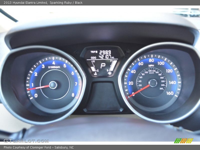 Sparkling Ruby / Black 2013 Hyundai Elantra Limited