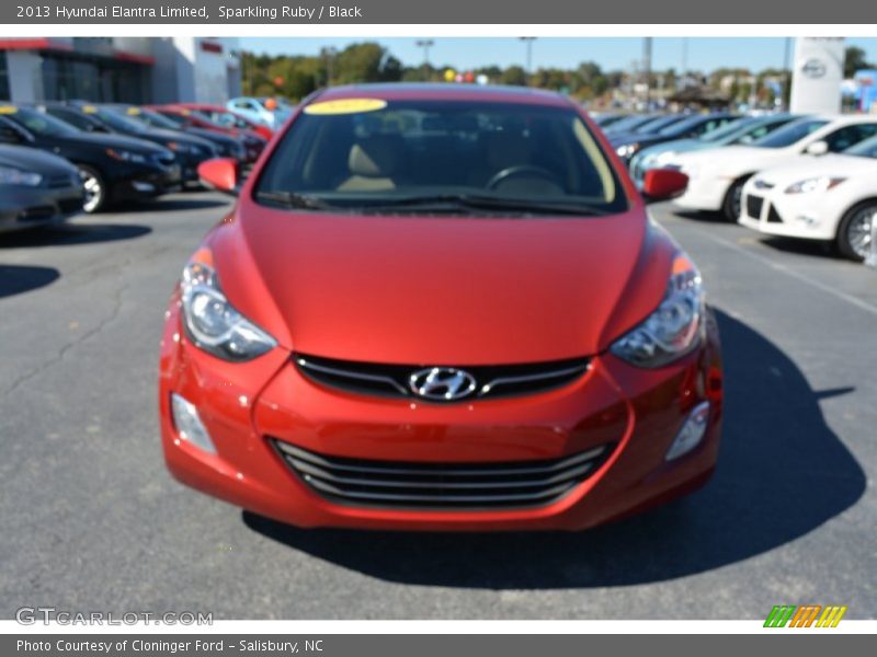 Sparkling Ruby / Black 2013 Hyundai Elantra Limited