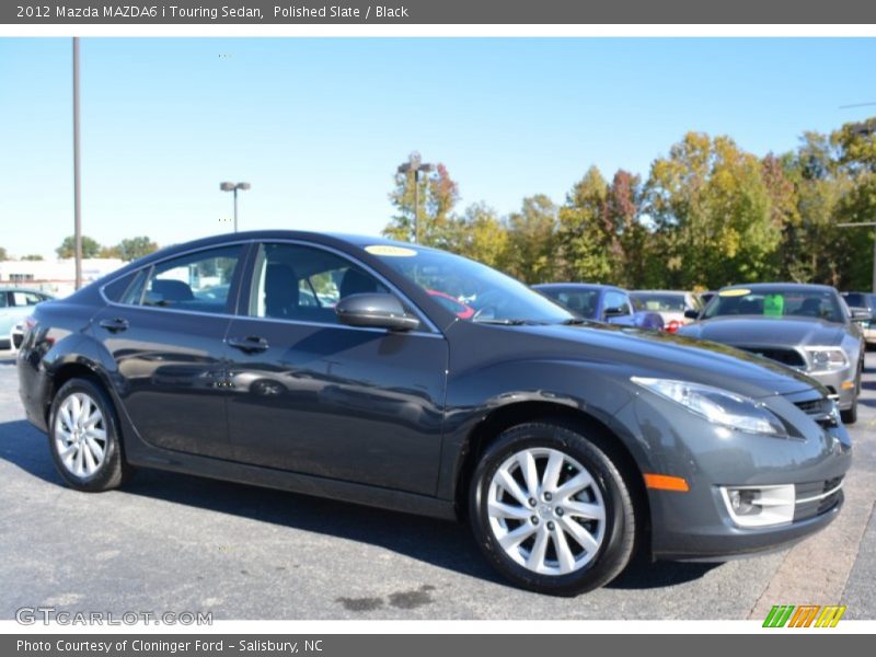 Polished Slate / Black 2012 Mazda MAZDA6 i Touring Sedan