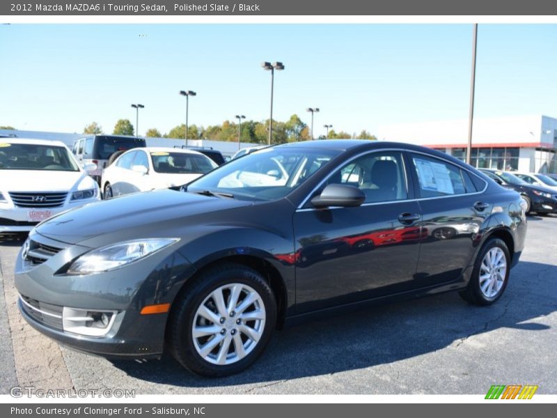 Polished Slate / Black 2012 Mazda MAZDA6 i Touring Sedan