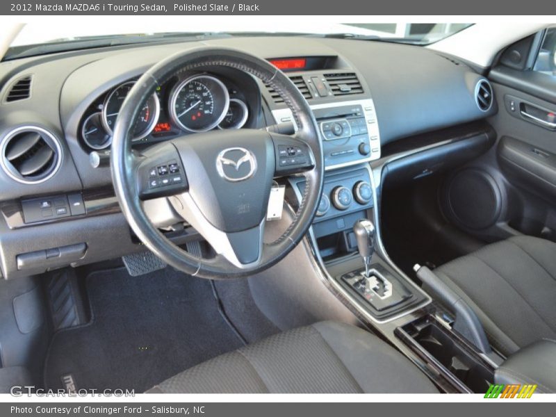 Polished Slate / Black 2012 Mazda MAZDA6 i Touring Sedan