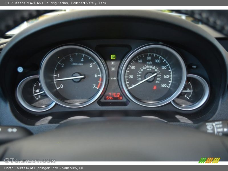 Polished Slate / Black 2012 Mazda MAZDA6 i Touring Sedan