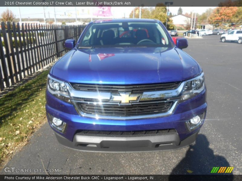Laser Blue / Jet Black/Dark Ash 2016 Chevrolet Colorado LT Crew Cab