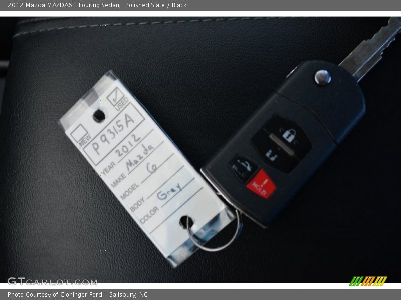 Polished Slate / Black 2012 Mazda MAZDA6 i Touring Sedan