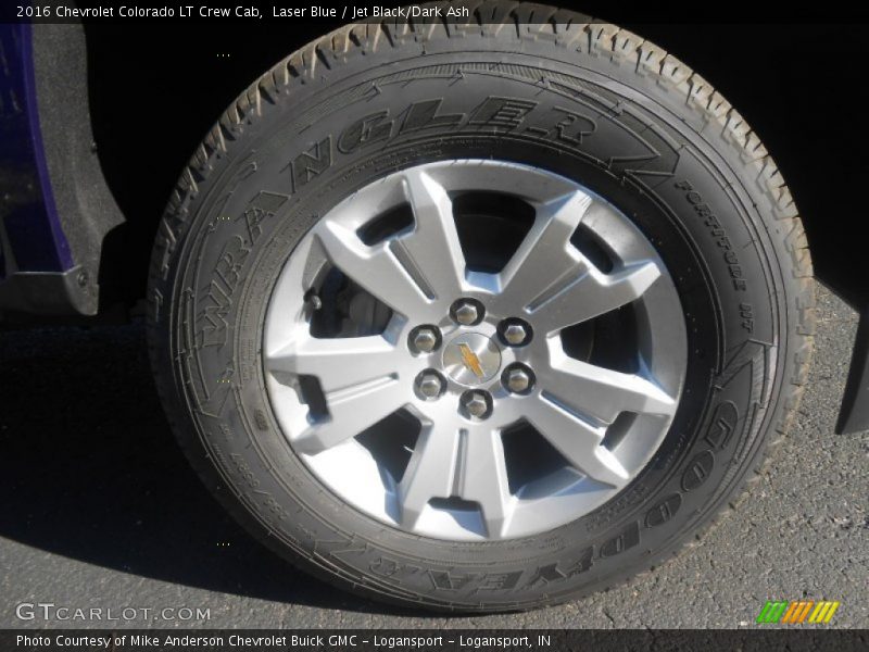 Laser Blue / Jet Black/Dark Ash 2016 Chevrolet Colorado LT Crew Cab