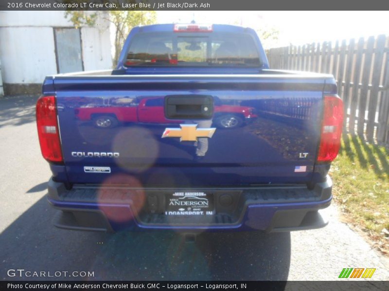 Laser Blue / Jet Black/Dark Ash 2016 Chevrolet Colorado LT Crew Cab