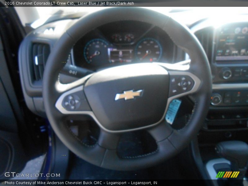 Laser Blue / Jet Black/Dark Ash 2016 Chevrolet Colorado LT Crew Cab