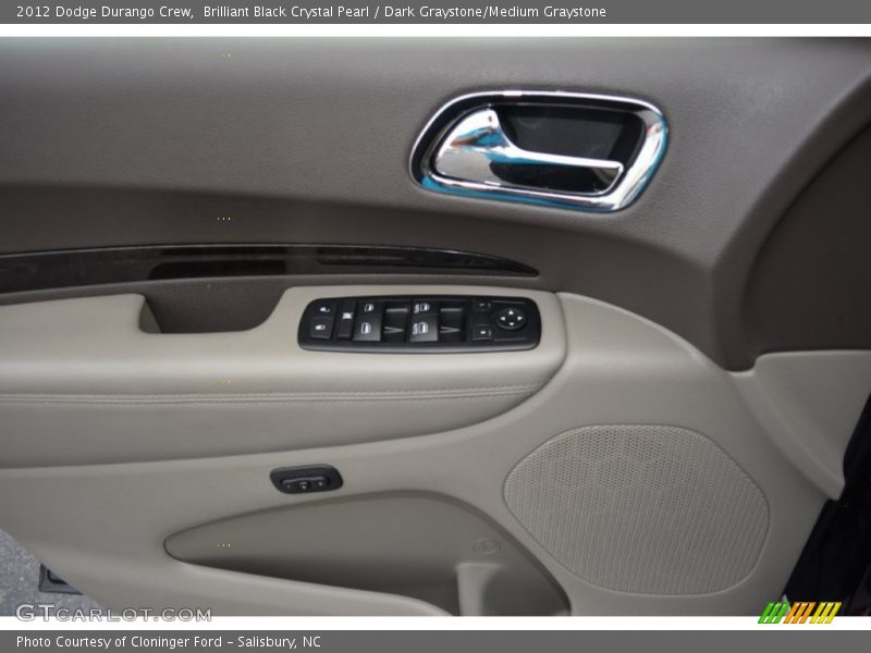 Brilliant Black Crystal Pearl / Dark Graystone/Medium Graystone 2012 Dodge Durango Crew