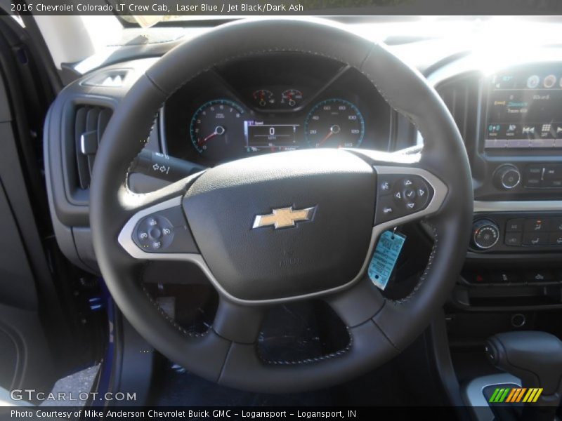 Laser Blue / Jet Black/Dark Ash 2016 Chevrolet Colorado LT Crew Cab