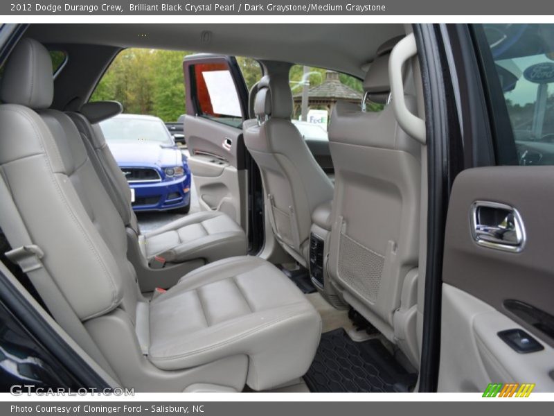 Brilliant Black Crystal Pearl / Dark Graystone/Medium Graystone 2012 Dodge Durango Crew