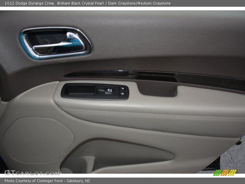 Brilliant Black Crystal Pearl / Dark Graystone/Medium Graystone 2012 Dodge Durango Crew