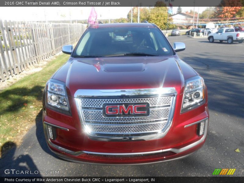 Crimson Red Tintcoat / Jet Black 2016 GMC Terrain Denali AWD