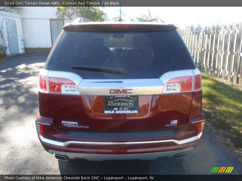 Crimson Red Tintcoat / Jet Black 2016 GMC Terrain Denali AWD