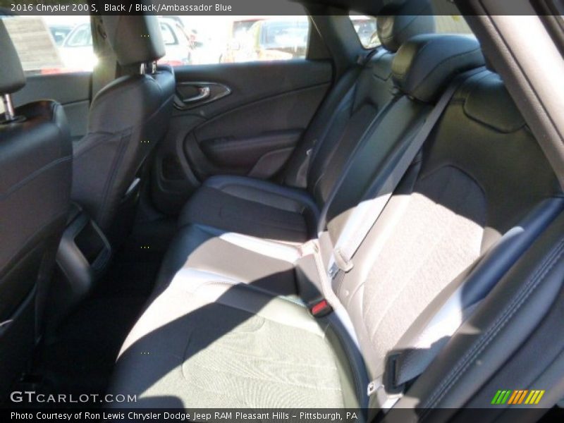 Black / Black/Ambassador Blue 2016 Chrysler 200 S