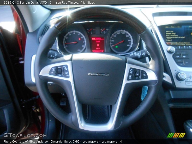 Crimson Red Tintcoat / Jet Black 2016 GMC Terrain Denali AWD