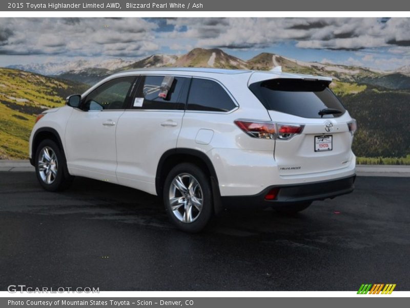 Blizzard Pearl White / Ash 2015 Toyota Highlander Limited AWD