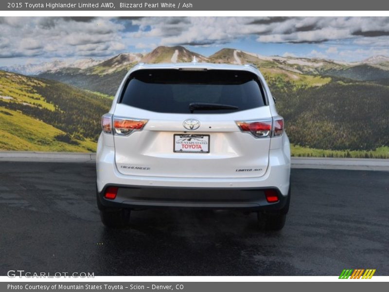Blizzard Pearl White / Ash 2015 Toyota Highlander Limited AWD