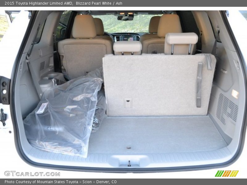Blizzard Pearl White / Ash 2015 Toyota Highlander Limited AWD