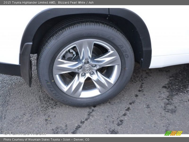 Blizzard Pearl White / Ash 2015 Toyota Highlander Limited AWD