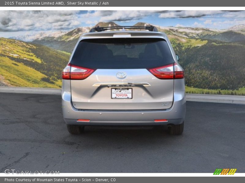 Silver Sky Metallic / Ash 2015 Toyota Sienna Limited AWD