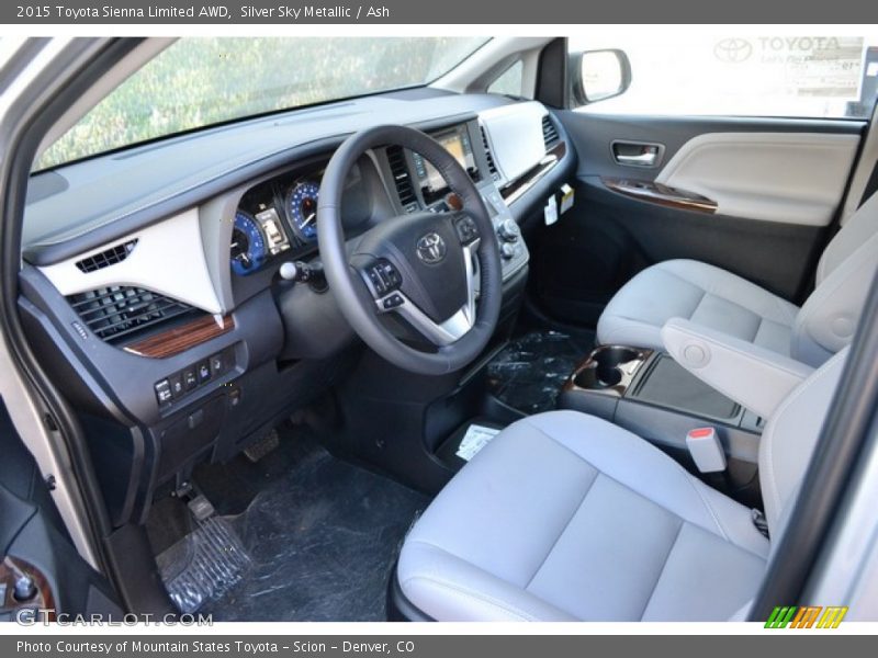 Silver Sky Metallic / Ash 2015 Toyota Sienna Limited AWD