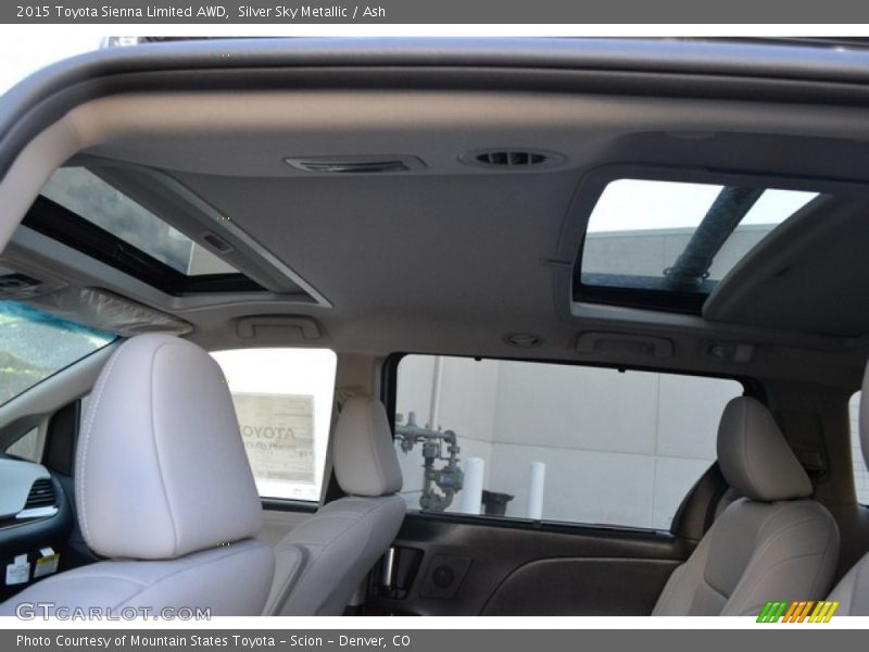 Silver Sky Metallic / Ash 2015 Toyota Sienna Limited AWD