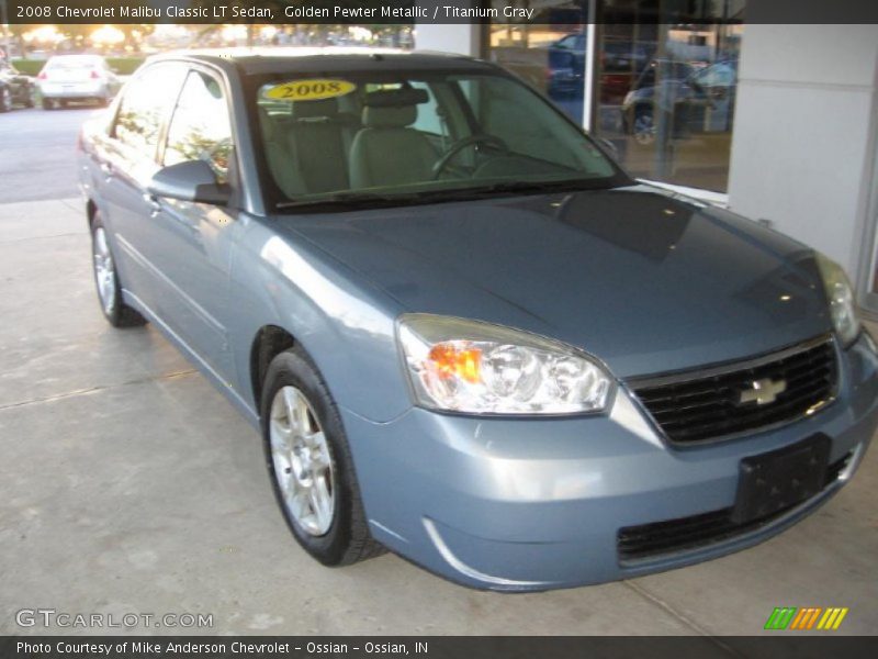 Golden Pewter Metallic / Titanium Gray 2008 Chevrolet Malibu Classic LT Sedan