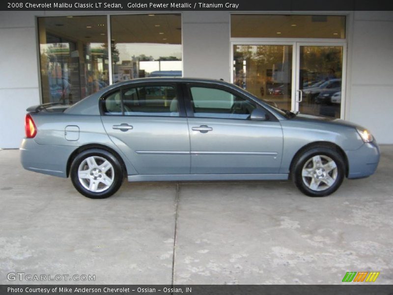 Golden Pewter Metallic / Titanium Gray 2008 Chevrolet Malibu Classic LT Sedan