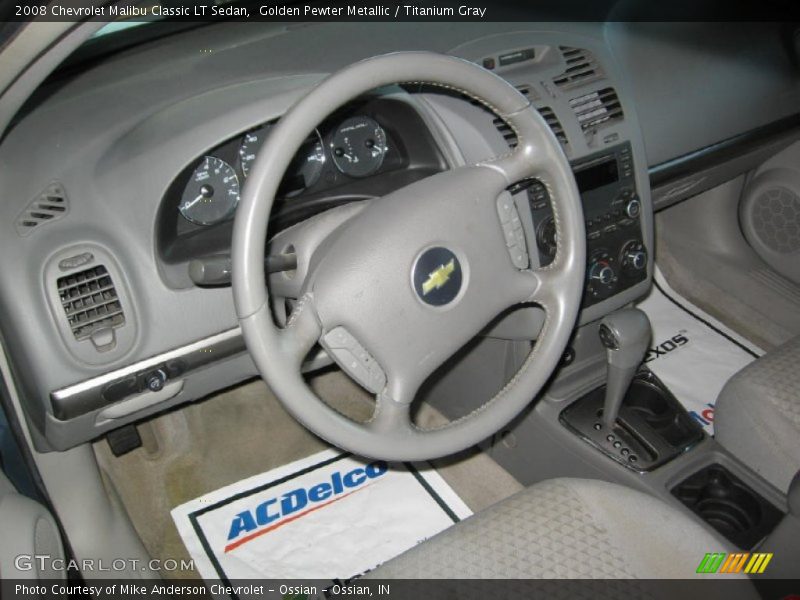 Golden Pewter Metallic / Titanium Gray 2008 Chevrolet Malibu Classic LT Sedan