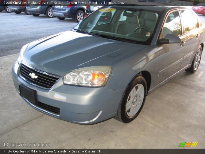 Golden Pewter Metallic / Titanium Gray 2008 Chevrolet Malibu Classic LT Sedan