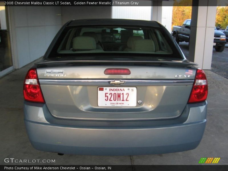 Golden Pewter Metallic / Titanium Gray 2008 Chevrolet Malibu Classic LT Sedan