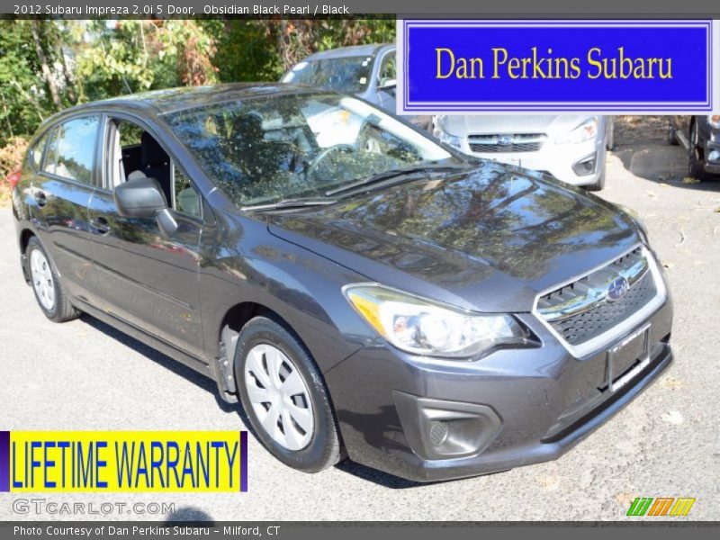 Obsidian Black Pearl / Black 2012 Subaru Impreza 2.0i 5 Door