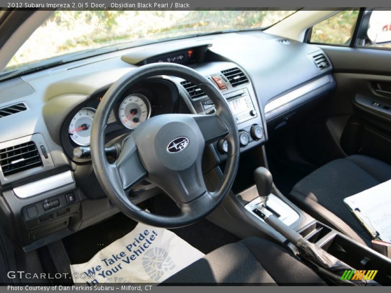 Obsidian Black Pearl / Black 2012 Subaru Impreza 2.0i 5 Door