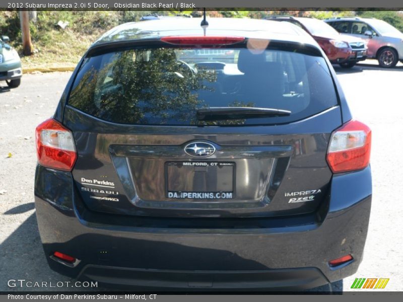 Obsidian Black Pearl / Black 2012 Subaru Impreza 2.0i 5 Door