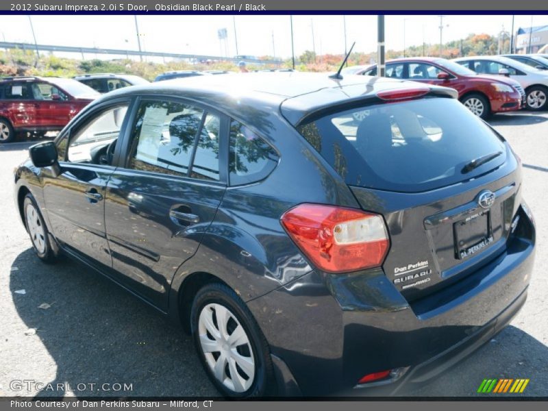Obsidian Black Pearl / Black 2012 Subaru Impreza 2.0i 5 Door