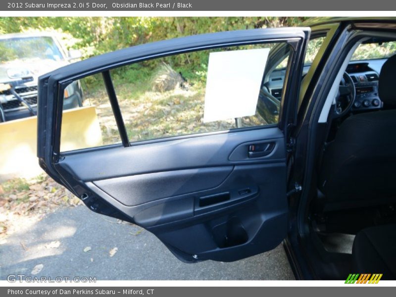 Obsidian Black Pearl / Black 2012 Subaru Impreza 2.0i 5 Door