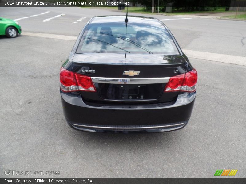 Black Granite Metallic / Jet Black/Sport Red 2014 Chevrolet Cruze LT