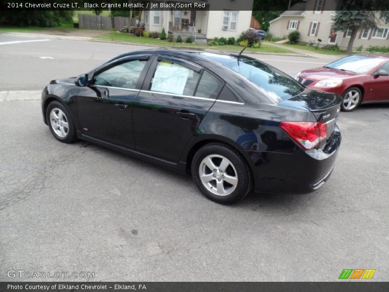 Black Granite Metallic / Jet Black/Sport Red 2014 Chevrolet Cruze LT