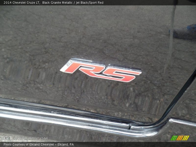 Black Granite Metallic / Jet Black/Sport Red 2014 Chevrolet Cruze LT