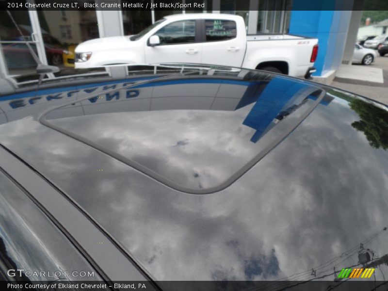Black Granite Metallic / Jet Black/Sport Red 2014 Chevrolet Cruze LT