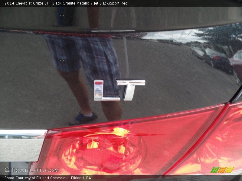Black Granite Metallic / Jet Black/Sport Red 2014 Chevrolet Cruze LT