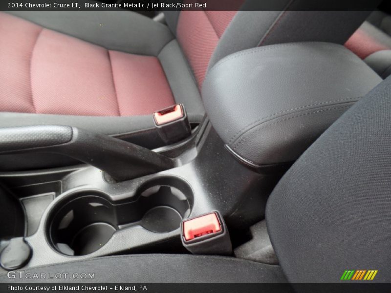 Black Granite Metallic / Jet Black/Sport Red 2014 Chevrolet Cruze LT