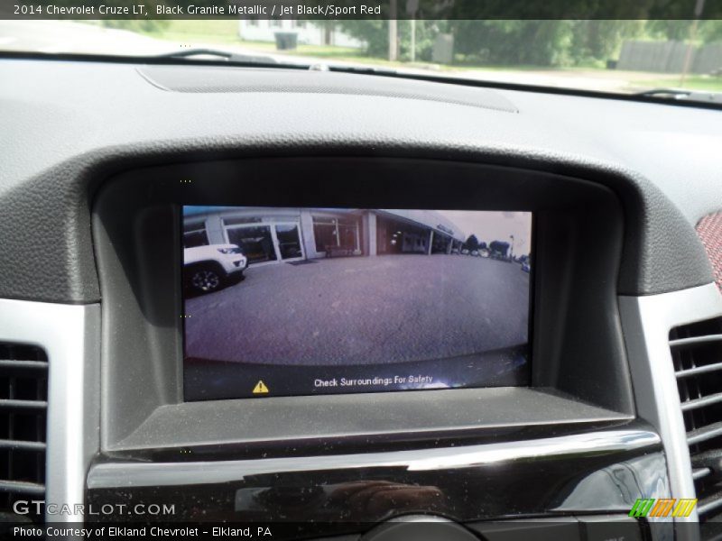 Black Granite Metallic / Jet Black/Sport Red 2014 Chevrolet Cruze LT