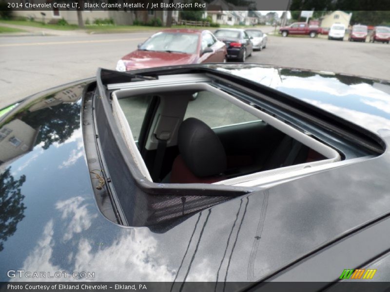 Black Granite Metallic / Jet Black/Sport Red 2014 Chevrolet Cruze LT