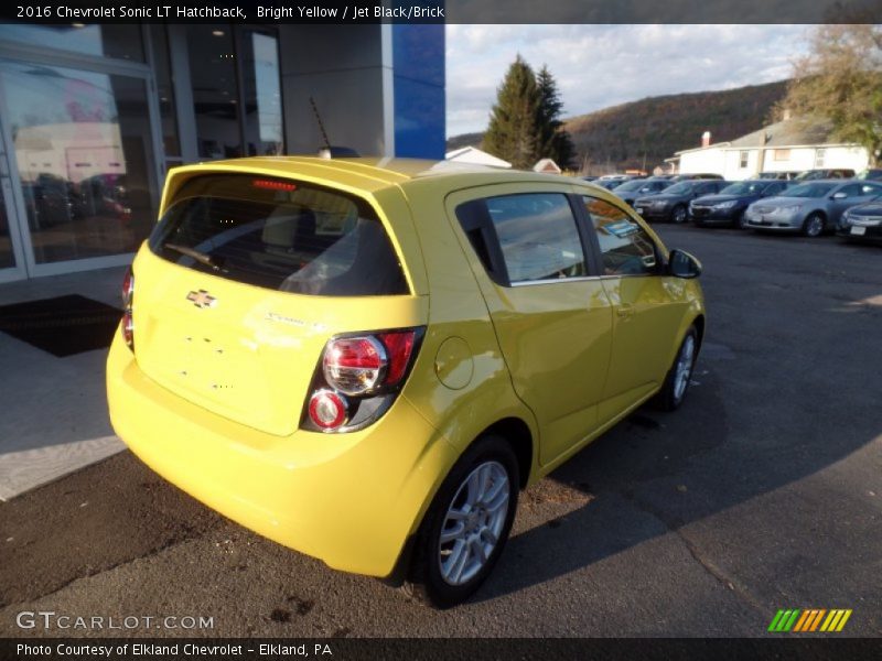 Bright Yellow / Jet Black/Brick 2016 Chevrolet Sonic LT Hatchback