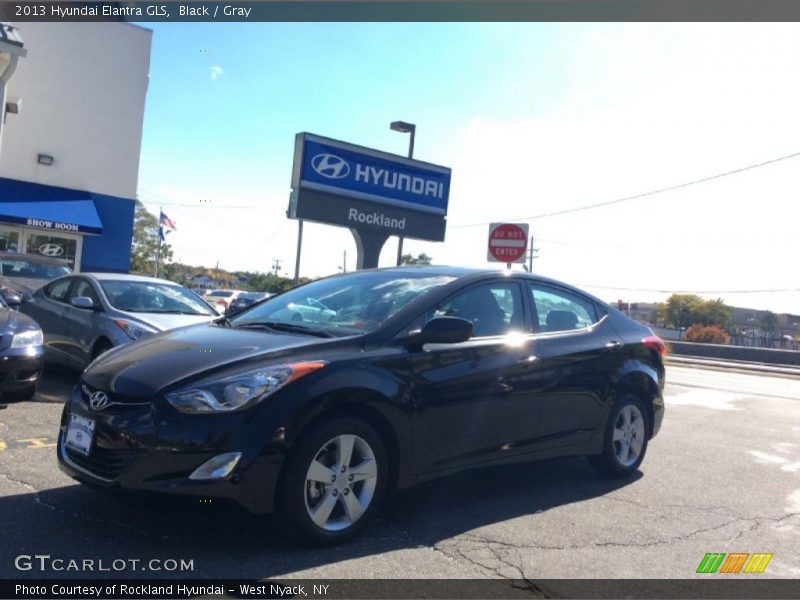 Black / Gray 2013 Hyundai Elantra GLS