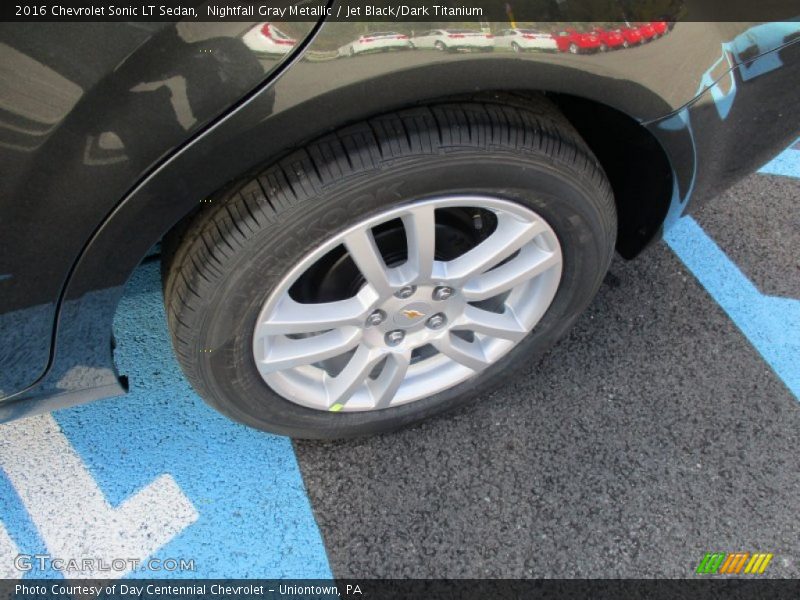 Nightfall Gray Metallic / Jet Black/Dark Titanium 2016 Chevrolet Sonic LT Sedan