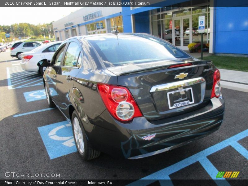 Nightfall Gray Metallic / Jet Black/Dark Titanium 2016 Chevrolet Sonic LT Sedan